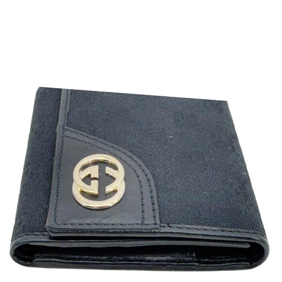 Gucci  Bifold Vintage GG Canvas Wallet Black 184597 - Picture 7 of 14